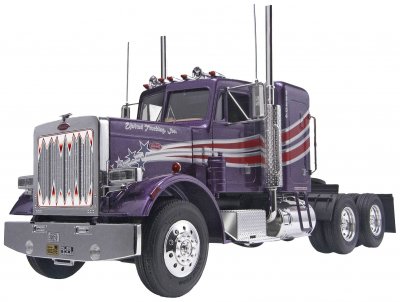 REVELL  kit mod&egrave;le 1Peterbilt 359 Conv'l:25 violet 116 pi&egrave;ces