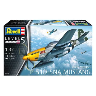 REVELL  kit mod&egrave;le P-51D Mustang 1:32 vert 158 pi&egrave;ces