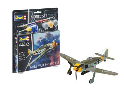 REVELL  Model Set 63898 Focke Wulf FW 190 F-8 &Eacute;chelle 1:72 Niveau 3