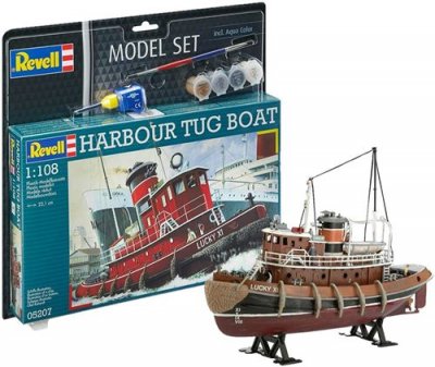REVM Revell Model Set- Harbor Tug Boat Bateau Maquette, 65207