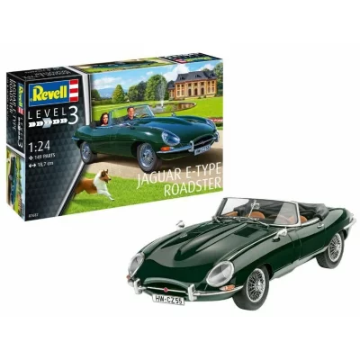  Revell RV 1:24 Jaguar E-Type Roadster 1:24 Mod&egrave;le r&eacute;duit de voiture