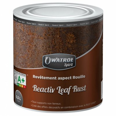 OWATROL Rev&ecirc;tement aspect rouille  REACTIV LEAF RUST 0.5 litre