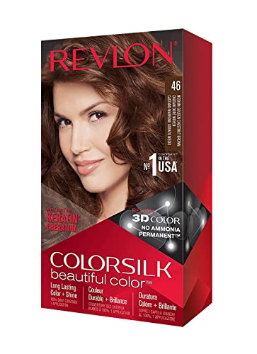 REVLON MASS MARKET Revlon ColorSilk Belle couleur de cheveux 46 Brun cuivr&eacute; dor&eacute;