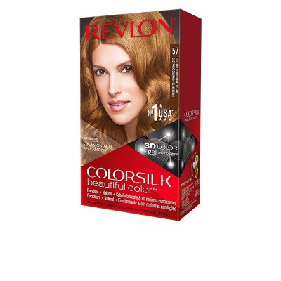 REVLON  ColorSilk Belle couleur de cheveux 57 Ch&acirc;tain Dor&eacute; Tr&egrave;s Clair