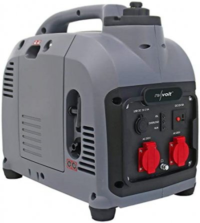 REVOLT  Groupe &eacute;lectrog&egrave;ne mobile &agrave; essence 2000 W avec 2 prises 230 V