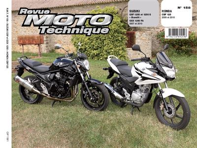 EDS TECHNIQUES POUR L AUTOMOBILE ET L INDUSTRIE Revue Moto Technique 158 Honda CBF 125 / Suzuki GSF/GSX 1250 Bandit