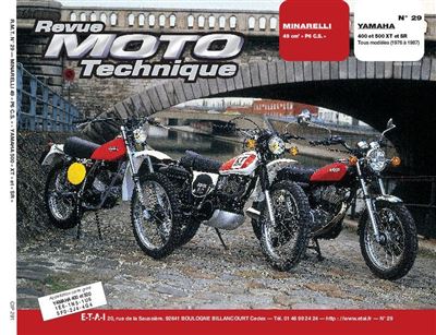 EDS TECHNIQUES POUR L AUTOMOBILE ET L INDUSTRIE Revue Moto Technique 29 Minarelli P 6 CS / Yamaha 400-500 XT-SR