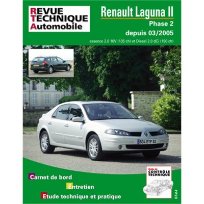 E-T-A-I Revue Technique Pour Renault Laguna Ii Phase 2.2.0 16v-2.0dci 03-2005