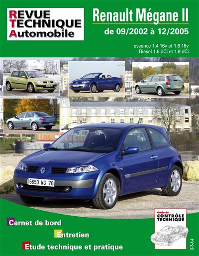E-T-A-I Revue Technique Pour Renault M&eacute;gane 2 Essence Et Diesel
