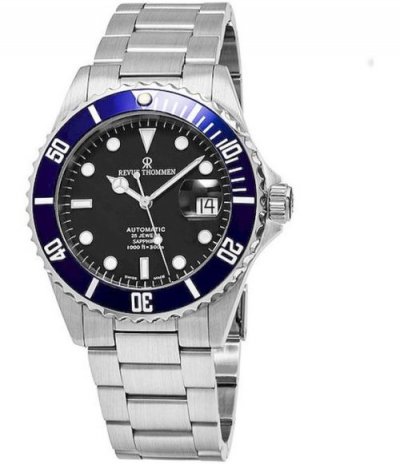  Revue Thommen Homme 42mm Automatique Cadran Noir Montre 17571.2135