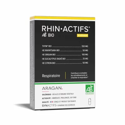 ARAGAN RhinActifs Bio 10 g&eacute;lules Respiratoire Synactifs
