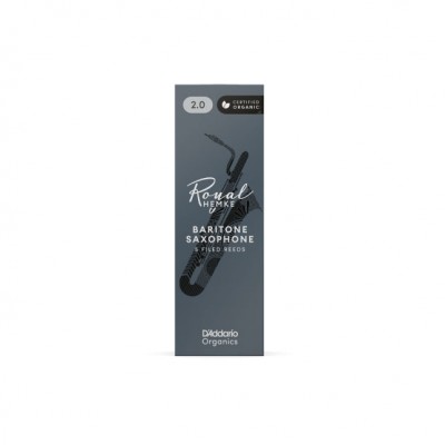 D ADDARIO RICO RHKP5BSX250 - Anches Hemke - saxophone baryton, force 2.5, bo&icirc;te de 5