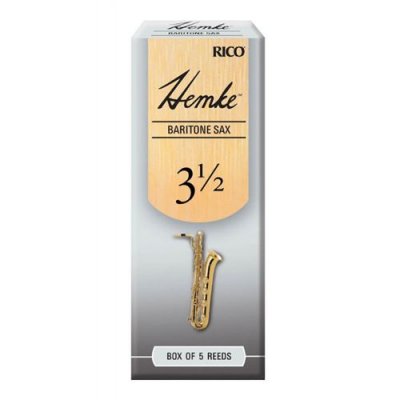 D ADDARIO RICO RHKP5BSX350 - Anches Hemke - saxophone baryton, force 3.5, bo&icirc;te de 5