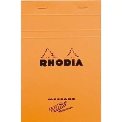 RHODIA  Bloc message n&deg;140 format 11x17 80 grammes - Lot de 9