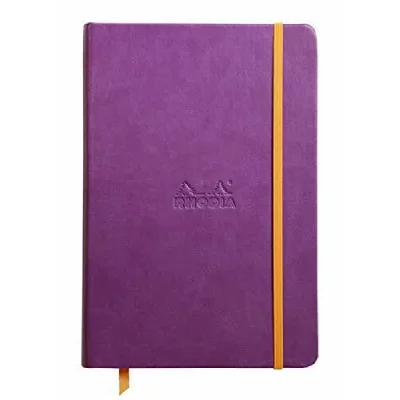 RHODIA  Carnet rama 14,8 X 21 Cm 192 Pages Lign&eacute;es. Couverture Rembord&eacute;e Violet