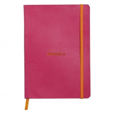 GENERIQUE Rhodiarama framboise 14,8x21 lign&eacute; soft ivoire 117412C