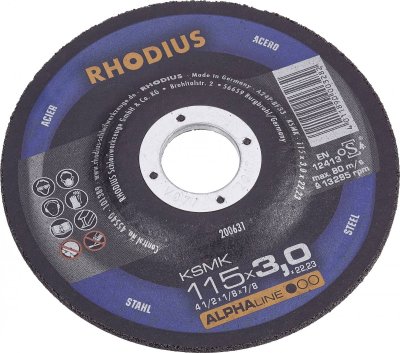 RHODIUS  - Disque &agrave; tron&ccedil;onner Metal 230 mm ksm 230 x 3 x 22.2 mm C99443