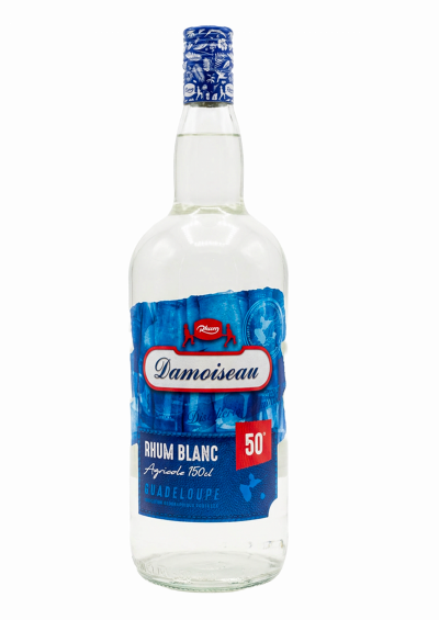 DAMOISEAU Rhum blanc agricole de la Guadeloupe 50% Vol. 