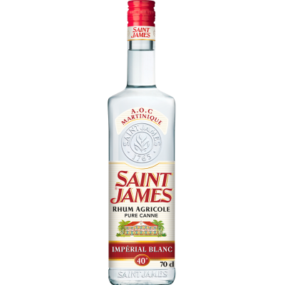 SAINT JAMES Rhum Blanc Agricole Imp&eacute;rial  - La Bouteille De 70cl