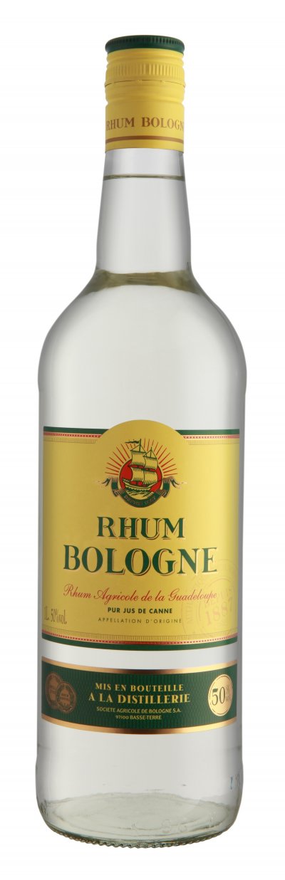 BOLOGNE Rhum  - Rhum Agricole Blanc - Guadeloupe - 50%Vol - 100cl