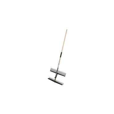 RIBILAND  R&acirc;teau double articul&eacute; - pince ramasse feuilles - manche bois