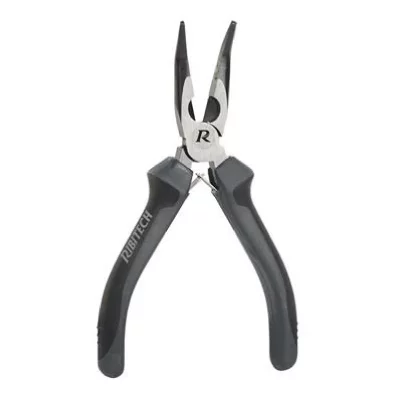 RIBITECH Ribimex PR1PBLC151PRO Pince &agrave; becs demi-ronds pli&eacute;s, gamme PRO, 160 mm, chrome vanadium