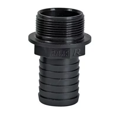 RIBILAND Ribimex - Raccord droit cannel&eacute; filet&eacute; 1''1/2 m&acirc;le pour tuyau diam 40mm
