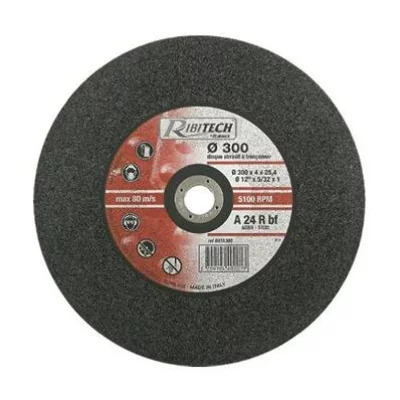 RIBITECH &nbsp;&ndash;&nbsp;prdata300&nbsp;Disque Plat pour acier, noir