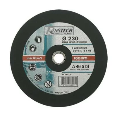 RIBITECH  PRDATI115 Disque Plat Inox 115 x 1,6 x 22,2 mm