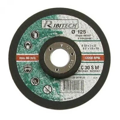 OSE Ribitech PRDATM125 Disque &agrave; centre d&eacute;presso pour mat&eacute;riaux Noir