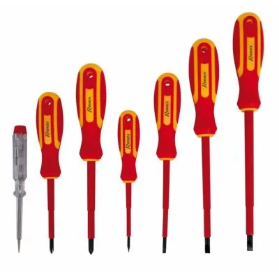 RIBIMEX Ribitech prtourkit7el Lot de 7&nbsp;tournevis pour &eacute;lectricien