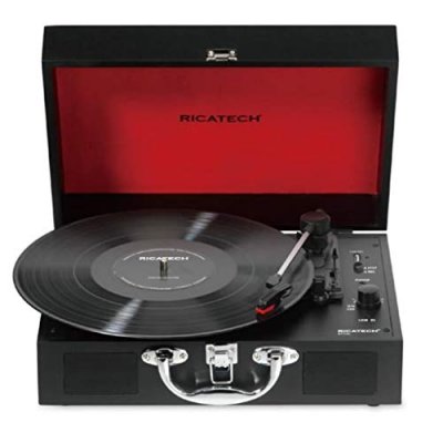 RICATECH  RTT25 Executive platine vinyle avec Bluetooth, noir