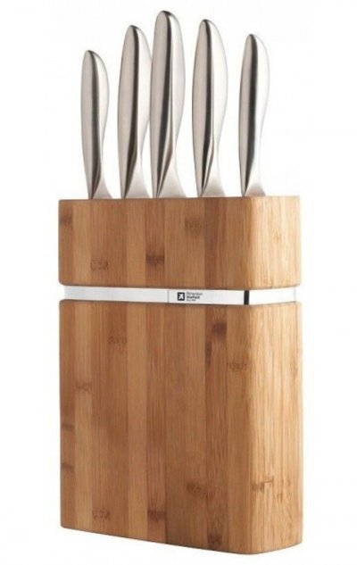 AMEFA RICHARDSON SHEFFIELD - FORME - Bloc Bamboo 5 couteaux de cuisine