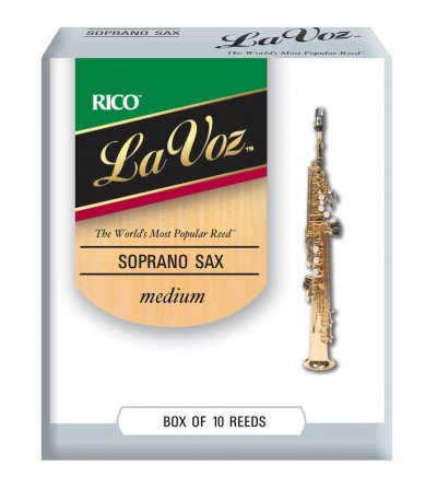 D ADDARIO RICO Rico Anches La Voz pour saxophone soprano, force Medium, pack de 10
