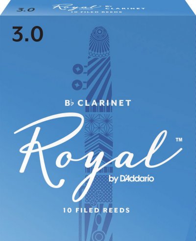 D ADDARIO RICO Rico Anches Rico Royal pour clarinette si b&eacute;mol, force 3.0, pack de 10