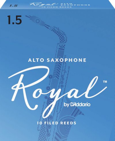 D ADDARIO RICO Rico Anches Rico Royal pour saxophone alto, force 1.5, pack de 10