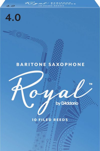 D ADDARIO RICO Rico Anches Rico Royal pour saxophone baryton, force 4.0, pack de 10