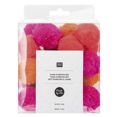 RICO DESIGN  3180778 Kit de d&eacute;coration Textile Fluo Mix Large