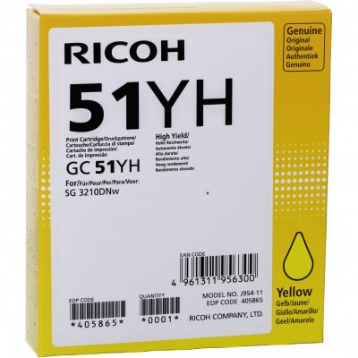 RICOH  GC51Y Cartouche d'encre Jaune Original 405865