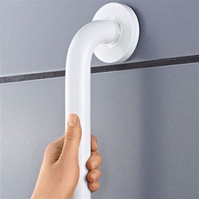 VIDAXL RIDDER Barre d'appui de s&eacute;curit&eacute; 30 cm Aluminium Blanc A00130101
