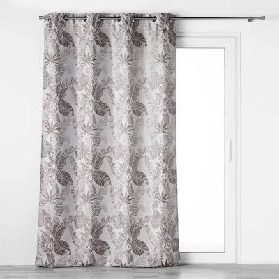 Rideau a oeillets 140 x 260 cm jacquard faggy Taupe