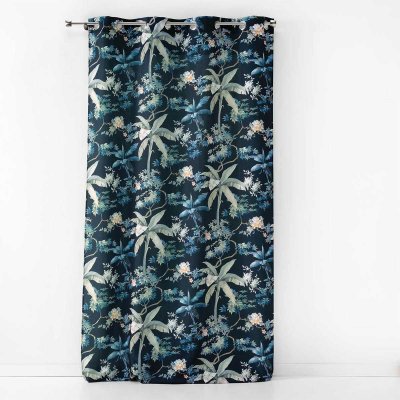 Rideau a oeillets 140 x 260 cm polyester imprime fabulous Bleu