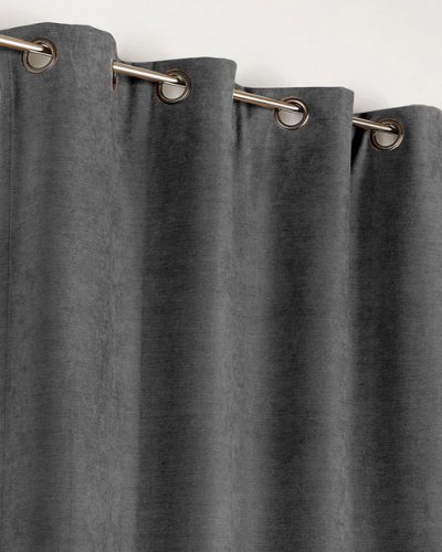 Rideau Alaska isolant et 100 % occultant - Anthracite - 140 x 260 cm