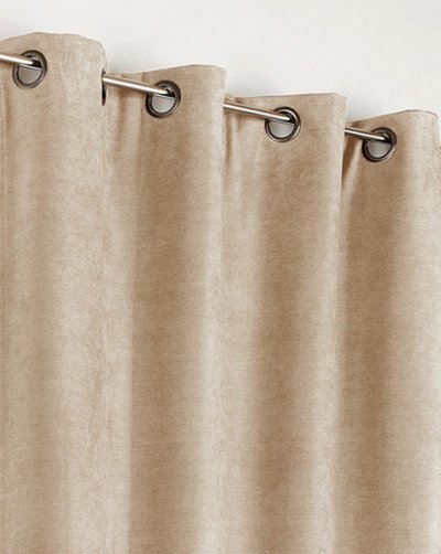 Rideau Alaska isolant et 100 % occultant - Cr&egrave;me - 140 x 260 cm