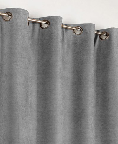 Rideau Alaska isolant et 100 % occultant - Gris souris - 140 x 260 cm