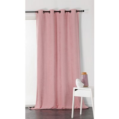 Rideau Alaska isolant et 100 % occultant - Rose Boudoir - 140 x 260 cm