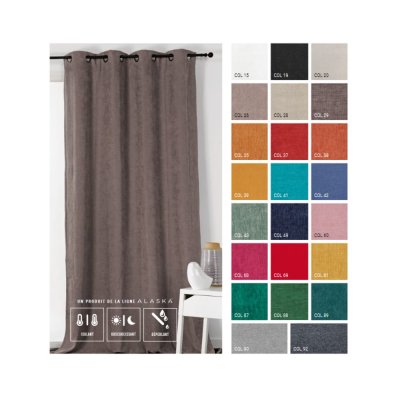 Rideau Alaska isolant et 100 % occultant Vert 140 x 260 cm - Vert