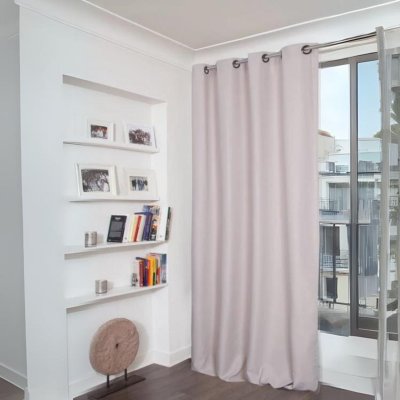 Rideau aspect flanelle obscurcissant moondream 140x260 cm