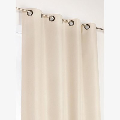 Rideau d'ameublement 100% occultant - Beige - 140 x 240 cm