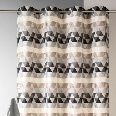 Rideau d'ameublement motifs triangles 140 x 260 cm HOM3597738515120